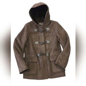 U.G.I.Z Vintage brown suede winter coat